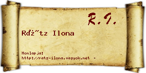 Rátz Ilona névjegykártya