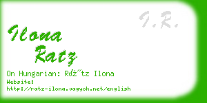 ilona ratz business card